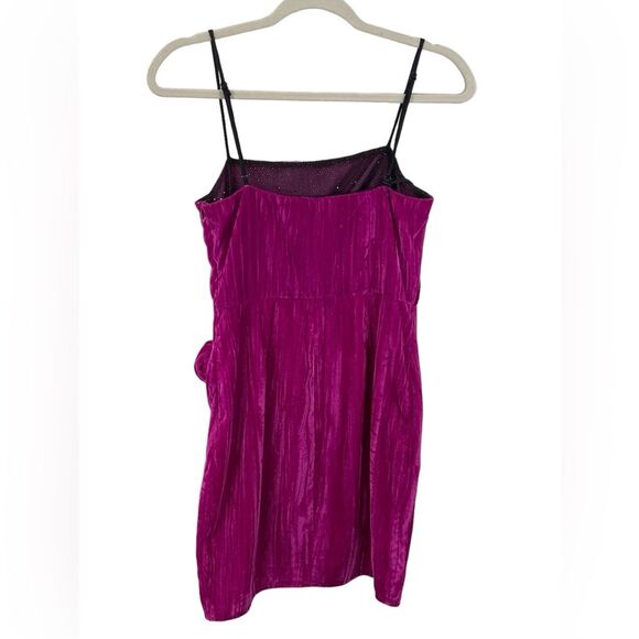 NWT SAYLOR Aurelie Pink Velvet Mini Dress Size XS - Picture 4 of 11